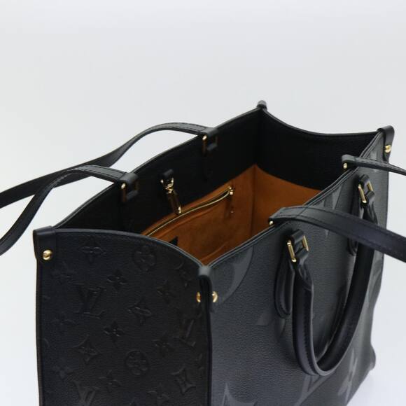 LOUIS VUITTON Monogram Empreinte On The Go MM Bag Black M45595 - Picture 6 of 16